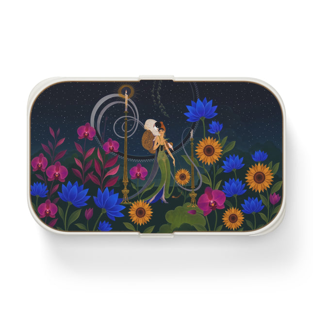 🌙🕯️ The Lady Of The Midnight Garden Bento Lunch Box – Art Deco Nocturne