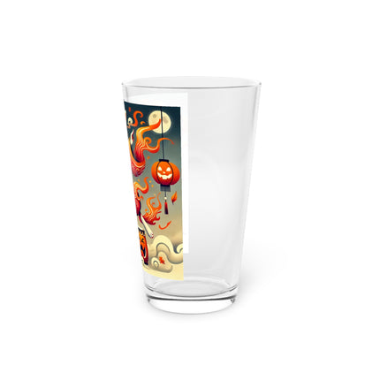 Jack-O’-Lantern Drums & The Kabuki Rabbit Glass, 16oz