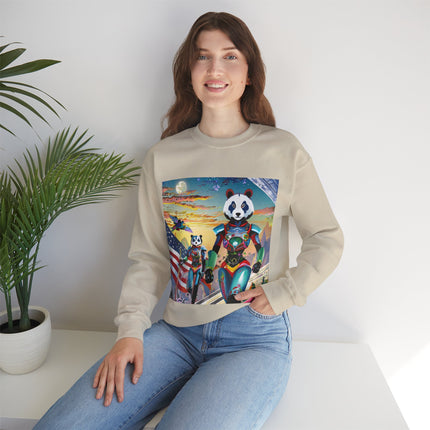 Cyber Punk Robots Unisex Heavy Blend™ Crewneck Sweatshirt