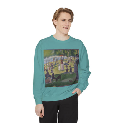 A Sunday on La Grande Jatte by Georges Seurat Unisex Garment-Dyed Sweatshirt