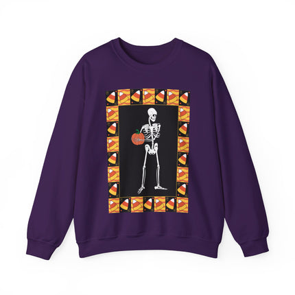 Candy Corn Skeleton Unisex Heavy Blend™ Crewneck Sweatshirt