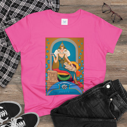April & Diamond (from the Gem Series) by Sofia Chiostri Women's Midweight Cotton Tee