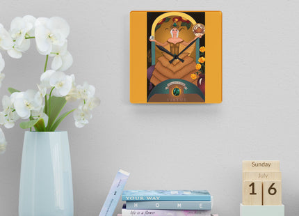 June & Pearl, Alexandrite Zodiac Acrylic Wall Clock