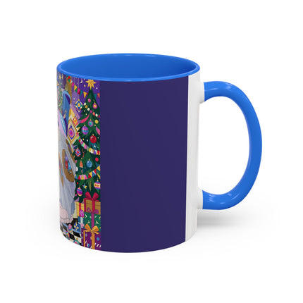 🎄✨ The Lady Of The Christmas Ornament Colorful Mug – Art Deco Holiday Fantasy