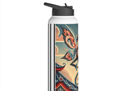 Dragon Fairy of the Temple Stainless Steel Water Bottle, Standard Lid