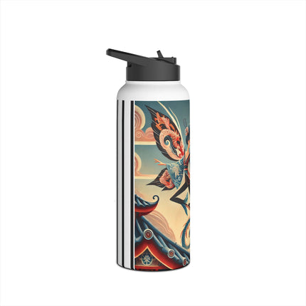 Dragon Fairy of the Temple Stainless Steel Water Bottle, Standard Lid