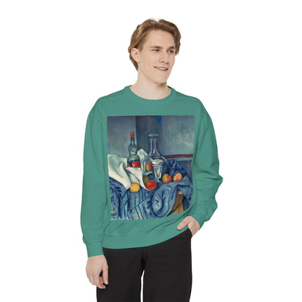 The Peppermint Bottle by Paul Cézanne Unisex Garment-Dyed Sweatshirt