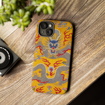 Majestic Dragon Regalia – Imperial 12-Symbol Robe Phone Cases