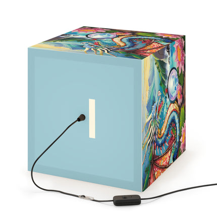 Wisdom's Guardian Light Cube Lamp
