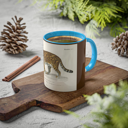 Jaguar by Charles Dessalines D' Orbigny Colorful Mugs, 11oz