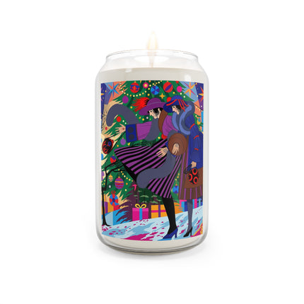🎄✨ Christmas Among The Twinkling Trees Scented Soy Candle – Art Deco Holiday Fantasy