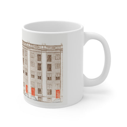 Amsterdam Canal Houses by Johan Teyler Ceramic Mug 11oz