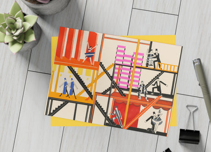 Maquettes de Théatre 4 by Alexandra Exter Postcards (envelopes included) - Bundles of 10, 30, and 50 Pieces
