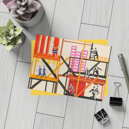Maquettes de Théatre 4 by Alexandra Exter Postcards (envelopes included) - Bundles of 10, 30, and 50 Pieces