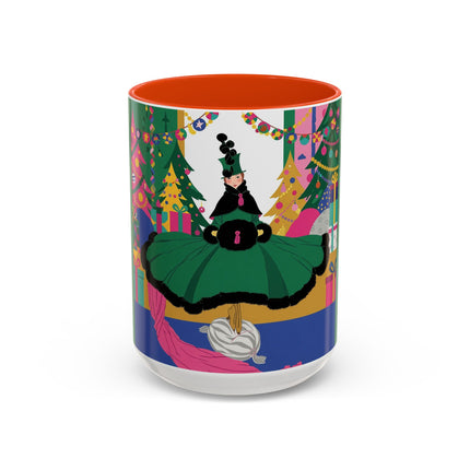 🎄🎁 The Emerald Christmas Belle Colorful Mug – Colorful Holiday Fashion Fantasy