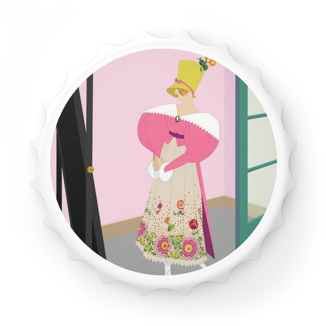 The Yellow Hat Bottle Opener – Whimsical 1920s Vogue Elegance