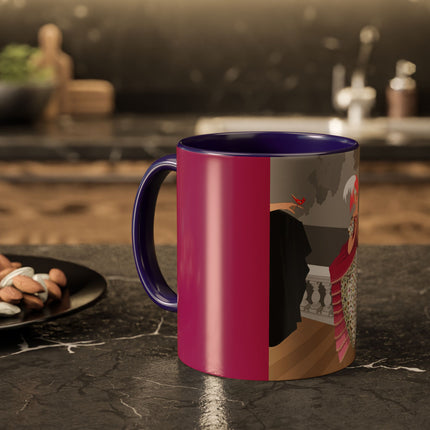 The Red Bird Colorful Mugs – Gentle Storybook Charm & Elegant Whimsy