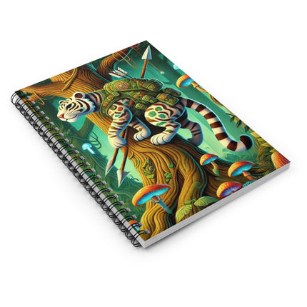 Silent Stripes Spiral Notebook - Ruled Line