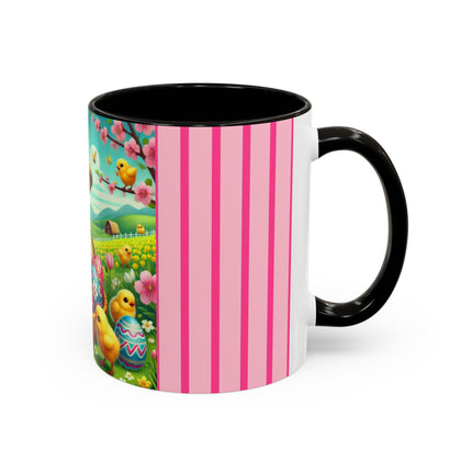 Geisha Kitten’s Easter Delight Colorful Mugs (11oz, 15oz)
