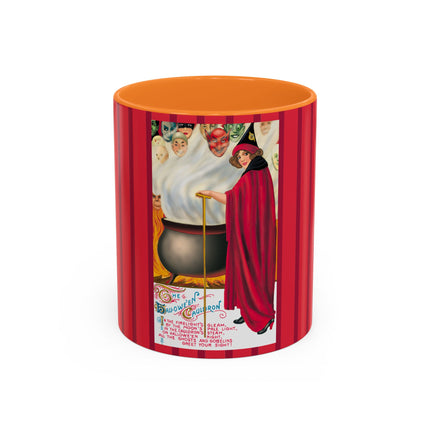 The Hallowe'en Cauldron In the Firelight's Gleam Colorful Mugs (11oz, 15oz)