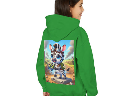 Zebra Lookout Youth Heavy Blend Hooded Sweatshirt