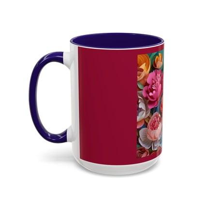 Peonies in Full Bloom Colorful Mugs (11oz, 15oz)
