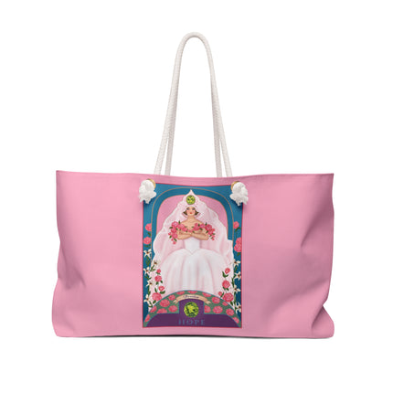 August & Peridot (from the Gem Series) by Sofia Chiostri Weekender Bag
