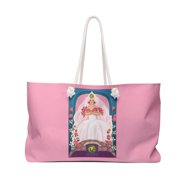 August & Peridot (from the Gem Series) by Sofia Chiostri Weekender Bag