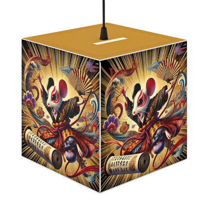 Theatrical Mouse on a Mission Light Cube Lamp
