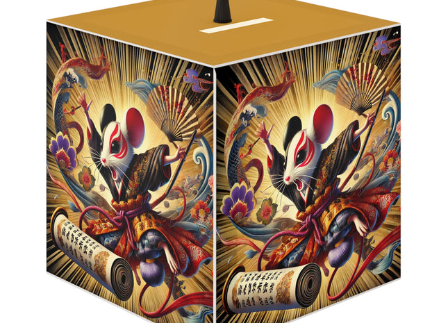 Theatrical Mouse on a Mission Light Cube Lamp