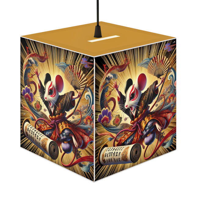 Theatrical Mouse on a Mission Light Cube Lamp