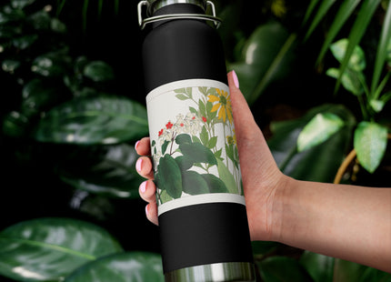 Clerodendrum & Rudbeckia by Tanigami Kônan Copper Vacuum Insulated Bottle, 22oz