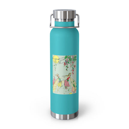 Moonlit Dance of Enchanting Fairies Copper Vacuum Insulated Bottle, 22 oz