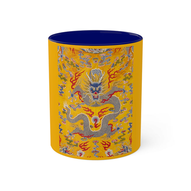 The Imperial 12-Symbol Robe, A Dragon's Regalia Colorful Mugs, 11oz