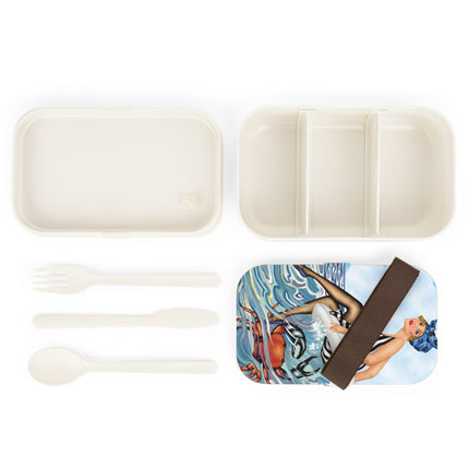 Seafoam Follies: Waves & Stripes Bento Lunch Box
