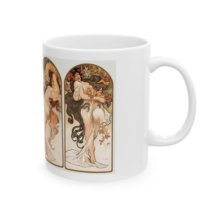 The Seasons by Alphonse Maria Mucha Ceramic Mug (11oz, 15oz)