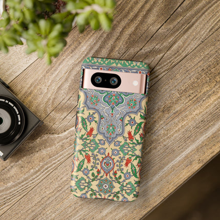 Arabic Art Pattern, Plate by Emile Prisse d’Avennes Phone Cases