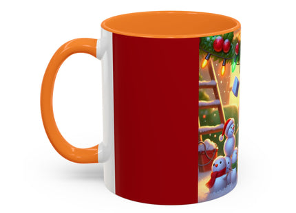 Naughty or Nice Kitten Christmas Colorful Mugs (11oz, 15oz)