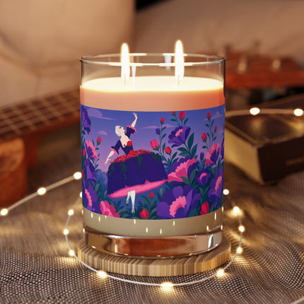 🎭🌺 The Enchanted Flower Garden Ballet Scented Candle – Art Deco Floral Fantasy