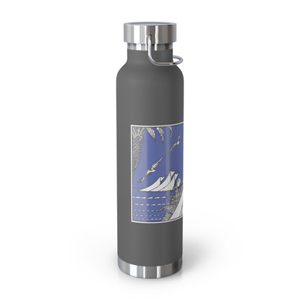 Coastal Elegance Copper Vacuum Insulated Bottle, 22oz
