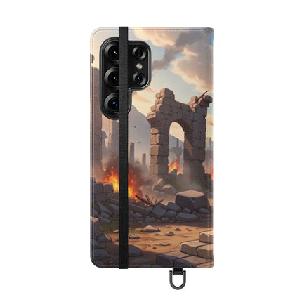 🐆🔭 The Snow Leopard Lookout Flip Case – Adventure, Curiosity & Fearless Style