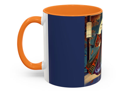 Court Magician with Ghost Butterflies Colorful Mugs (11oz, 15oz)