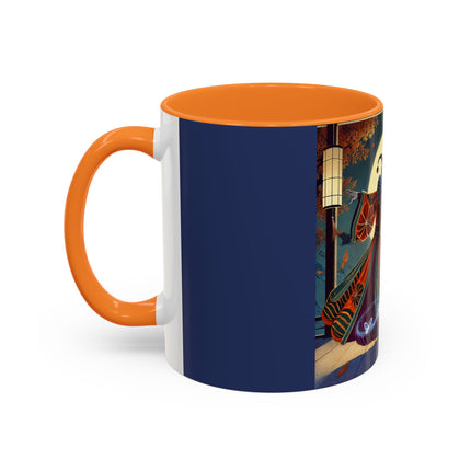 Court Magician with Ghost Butterflies Colorful Mugs (11oz, 15oz)