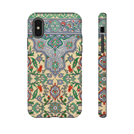 Arabic Art Pattern, Plate by Emile Prisse d’Avennes Phone Cases