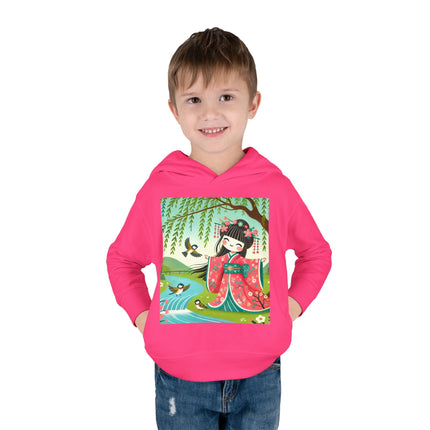 Sparrow Dance Geisha Fairy Toddler Pullover Fleece Hoodie
