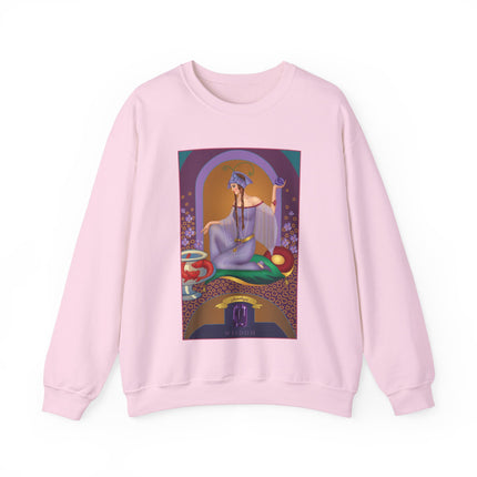 February & Amethyst (from the Gem Series) by Sofia Chiostri Heavy Blend™ Crewneck Sweatshirt