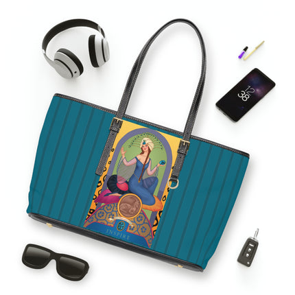 December & Tanzanite (from the Gem Series) by Sofia Chiostri PU Leather Shoulder Bag