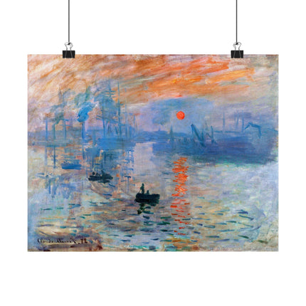 Sunrise by Claude Monet Matte Horizontal Posters