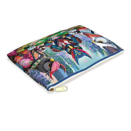 Cyberpunk Owl & Raven Pencil Case