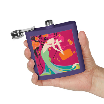 Mermaid Dive Flask – Vibrant Waves & Playful Charm